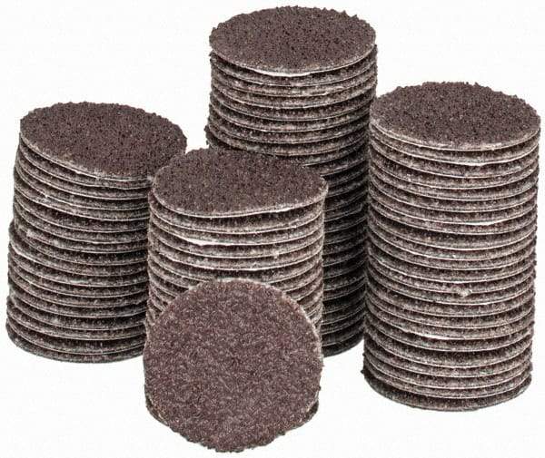 Tru-Maxx - 3/4" Diam, 80 Grit Aluminum Oxide Adhesive PSA Disc - Medium Grade, X Weighted Cloth Backing, For Right Angle/Vertical Shaft Portable Grinders - Apex Tool & Supply