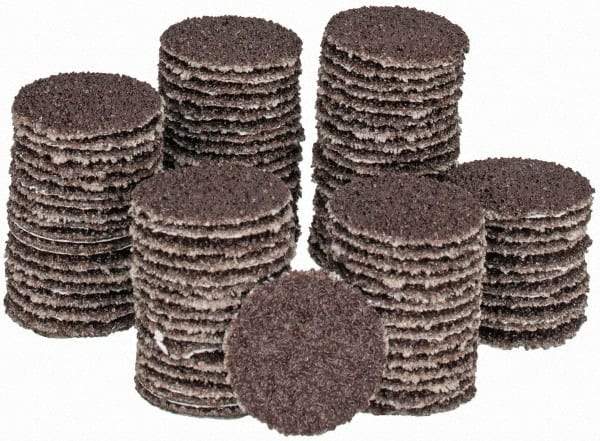Tru-Maxx - 3/4" Diam, 60 Grit Aluminum Oxide Adhesive PSA Disc - Medium Grade, X Weighted Cloth Backing, For Right Angle/Vertical Shaft Portable Grinders - Apex Tool & Supply