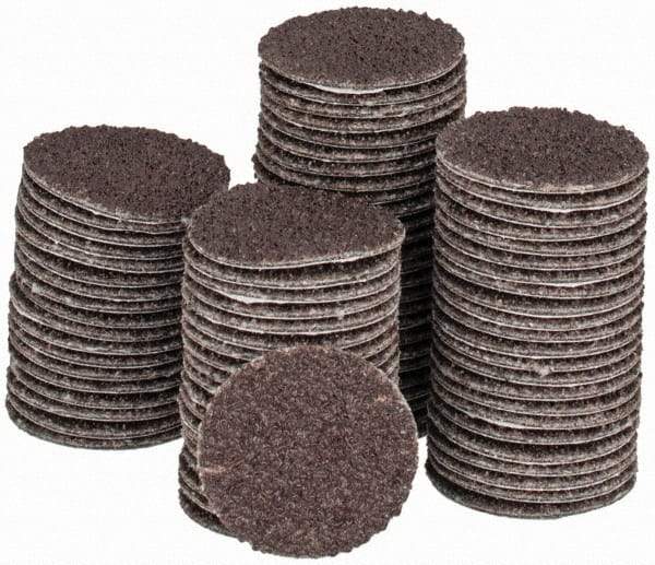 Tru-Maxx - 3/4" Diam, 50 Grit Aluminum Oxide Adhesive PSA Disc - Coarse Grade, X Weighted Cloth Backing, For Right Angle/Vertical Shaft Portable Grinders - Apex Tool & Supply