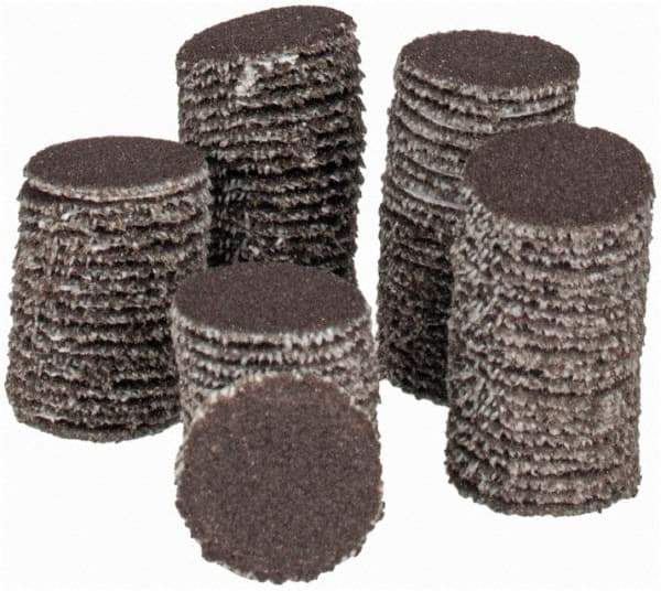 Tru-Maxx - 1/2" Diam, 180 Grit Aluminum Oxide Adhesive PSA Disc - Very Fine Grade, X Weighted Cloth Backing, For Right Angle/Vertical Shaft Portable Grinders - Apex Tool & Supply