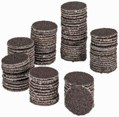 Tru-Maxx - 1/2" Diam, 100 Grit Aluminum Oxide Adhesive PSA Disc - Fine Grade, X Weighted Cloth Backing, For Right Angle/Vertical Shaft Portable Grinders - Apex Tool & Supply