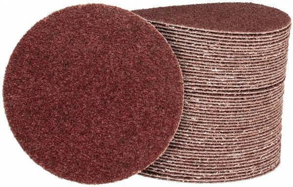 Tru-Maxx - 5" Diam, 24 Grit Aluminum Oxide Adhesive PSA Disc - Very Coarse Grade, X Weighted Cloth Backing, For Dual-Action/Orbital Sanders, Right Angle/Vertical Shaft Portable Grinders - Apex Tool & Supply