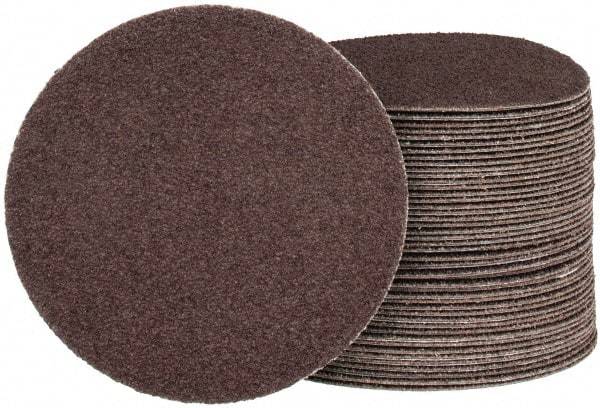 Tru-Maxx - 4" Diam, 60 Grit Aluminum Oxide Adhesive PSA Disc - Medium Grade, X Weighted Cloth Backing, For Right Angle/Vertical Shaft Portable Grinders - Apex Tool & Supply