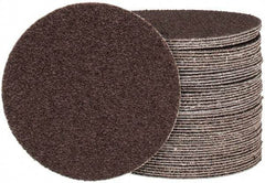 Tru-Maxx - 4" Diam, 40 Grit Aluminum Oxide Adhesive PSA Disc - Coarse Grade, X Weighted Cloth Backing, For Right Angle/Vertical Shaft Portable Grinders - Apex Tool & Supply