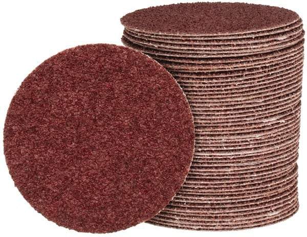 Tru-Maxx - 4" Diam, 24 Grit Aluminum Oxide Adhesive PSA Disc - Very Coarse Grade, X Weighted Cloth Backing, For Right Angle/Vertical Shaft Portable Grinders - Apex Tool & Supply