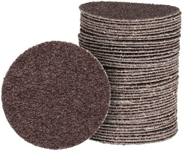 Tru-Maxx - 3" Diam, 36 Grit Aluminum Oxide Adhesive PSA Disc - Very Coarse Grade, X Weighted Cloth Backing, For Right Angle/Vertical Shaft Portable Grinders - Apex Tool & Supply