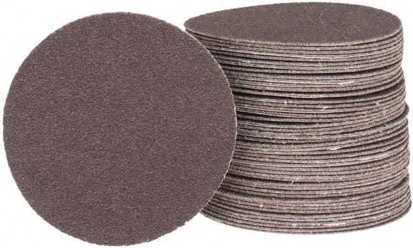 Tru-Maxx - 3" Diam, 100 Grit Aluminum Oxide Adhesive PSA Disc - Fine Grade, X Weighted Cloth Backing, For Right Angle/Vertical Shaft Portable Grinders - Apex Tool & Supply