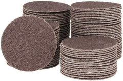 Tru-Maxx - 2" Diam, 50 Grit Aluminum Oxide Adhesive PSA Disc - Coarse Grade, X Weighted Cloth Backing, For Right Angle/Vertical Shaft Portable Grinders - Apex Tool & Supply