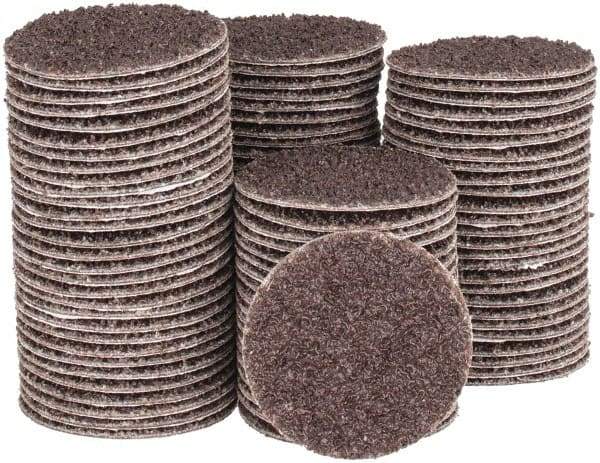 Tru-Maxx - 1-1/2" Diam, 36 Grit Aluminum Oxide Adhesive PSA Disc - Very Coarse Grade, X Weighted Cloth Backing, For Right Angle/Vertical Shaft Portable Grinders - Apex Tool & Supply
