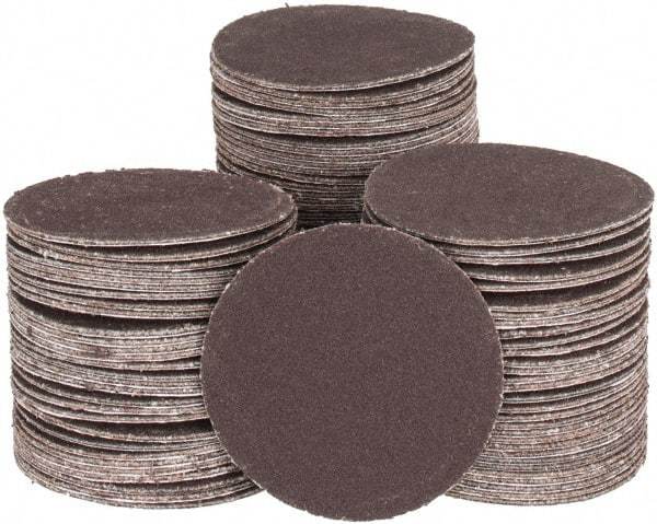 Tru-Maxx - 1-1/2" Diam, 320 Grit Aluminum Oxide Adhesive PSA Disc - Extra Fine Grade, X Weighted Cloth Backing, For Right Angle/Vertical Shaft Portable Grinders - Apex Tool & Supply