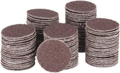 Tru-Maxx - 1" Diam, 80 Grit Aluminum Oxide Adhesive PSA Disc - Medium Grade, X Weighted Cloth Backing, For Right Angle/Vertical Shaft Portable Grinders - Apex Tool & Supply