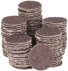 Tru-Maxx - 1" Diam, 40 Grit Aluminum Oxide Adhesive PSA Disc - Coarse Grade, X Weighted Cloth Backing, For Right Angle/Vertical Shaft Portable Grinders - Apex Tool & Supply