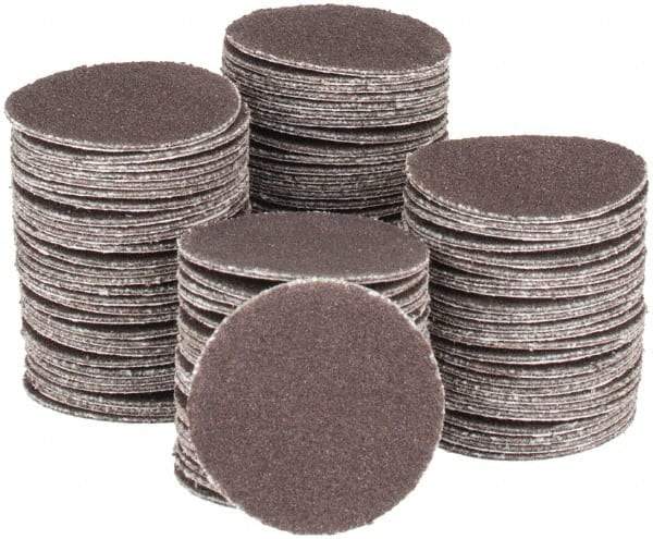 Tru-Maxx - 1" Diam, 180 Grit Aluminum Oxide Adhesive PSA Disc - Very Fine Grade, X Weighted Cloth Backing, For Right Angle/Vertical Shaft Portable Grinders - Apex Tool & Supply