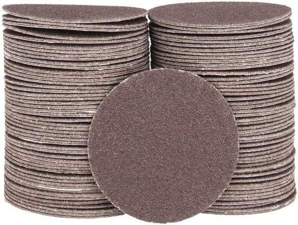Tru-Maxx - 2" Diam, 120 Grit Aluminum Oxide Adhesive PSA Disc - Fine Grade, X Weighted Cloth Backing, For Right Angle/Vertical Shaft Portable Grinders - Apex Tool & Supply