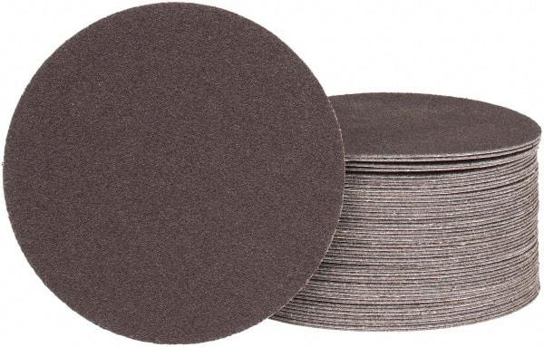 Tru-Maxx - 5" Diam, 100 Grit Aluminum Oxide Adhesive PSA Disc - Fine Grade, X Weighted Cloth Backing, For Dual-Action/Orbital Sanders, Right Angle/Vertical Shaft Portable Grinders - Apex Tool & Supply