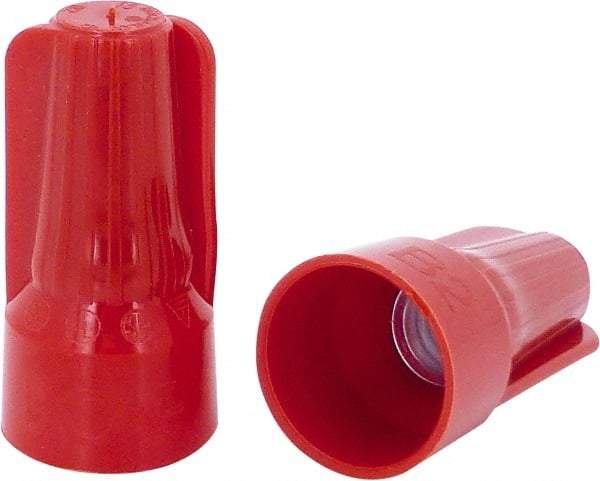 Ideal - 2, 18 to 5, 12 AWG, 600 Volt, Flame Retardant, Standard Twist on Wire Connector - Red, 221°F - Apex Tool & Supply