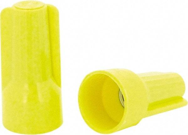 Ideal - 3, 20 to 3, 12 AWG, 600 Volt, Flame Retardant, Standard Twist on Wire Connector - Yellow, 221°F - Apex Tool & Supply