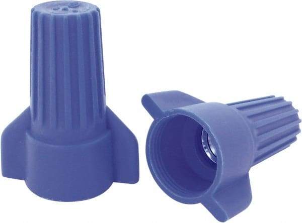 Ideal - 3, 12 to 2, 6 AWG, 600 Volt, Flame Retardant, Wing Twist on Wire Connector - Blue, 221°F - Apex Tool & Supply