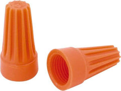 Ideal - 2, 18 to 2, 14 AWG, 600 Volt, Flame Retardant, Standard Twist on Wire Connector - Orange, 221°F - Apex Tool & Supply
