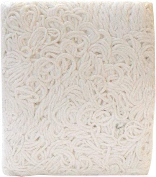 PRO-SOURCE - White Head Band, Large Rayon Cut End Mop Head - Apex Tool & Supply