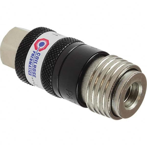 Coilhose Pneumatics - Pneumatic Hose Fittings & Couplings Type: Safety Coupler Thread Size: 3/8 - Apex Tool & Supply