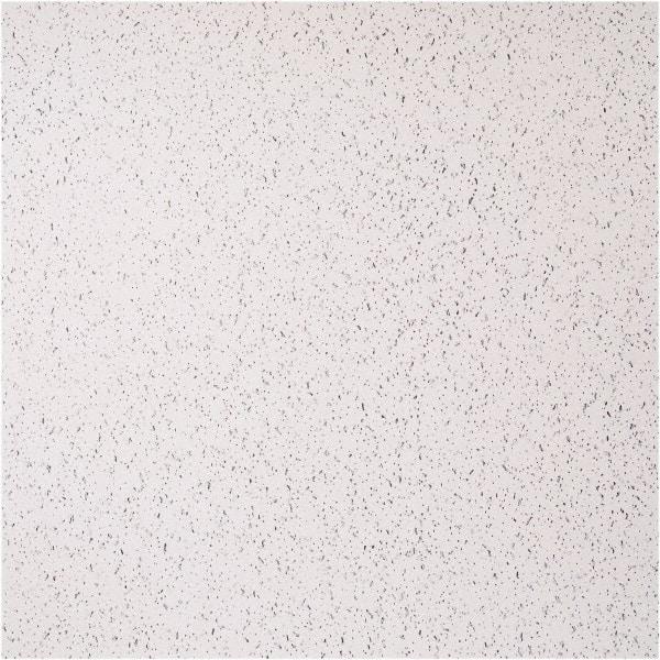 Genesis - 23-1/2" Long x 23-1/2" Wide x 0.1575" Thick, Vinyl Ceiling Tile - ASTM E-84 Specification, White - Apex Tool & Supply