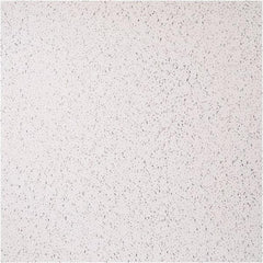Genesis - 23-1/2" Long x 23-1/2" Wide x 0.1575" Thick, Vinyl Ceiling Tile - ASTM E-84 Specification, White - Apex Tool & Supply