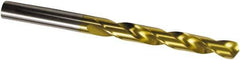 Guhring - Letter Y 118° High Speed Steel Jobber Drill - TiN Finish, Right Hand Cut, Spiral Flute, 133mm OAL, Cone Relief Point - Apex Tool & Supply