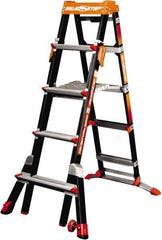 Little Giant Ladder - 7 Steps, 8' High, Type IAA Rating, Fiberglass Step Ladder - 375 Lb Capacity, 28" Base Width - Apex Tool & Supply