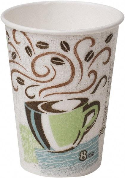 Dixie - Hot Cups, Paper, 8 oz, 1000/Carton - Coffee Dreams Design - Apex Tool & Supply