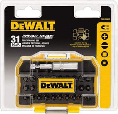 DeWALT - 31 Piece, Screwdriver Tamperproof Bit Set - #1, #2 & #3 Phillips, #1, #2 & #3 Square Recess - Apex Tool & Supply