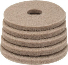 PRO-SOURCE - Polishing Pad - 13" Machine, Tan Pad, Polyester - Apex Tool & Supply