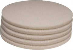 PRO-SOURCE - Polishing Pad - 20" Machine, White Pad, Polyester - Apex Tool & Supply