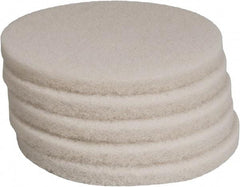 PRO-SOURCE - Polishing Pad - 13" Machine, White Pad, Polyester - Apex Tool & Supply