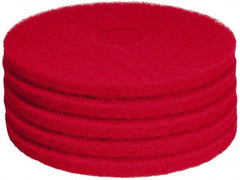 PRO-SOURCE - Polishing Pad - 15" Machine, Red Pad, Polyester - Apex Tool & Supply