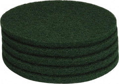 PRO-SOURCE - Stripping Pad - 17" Machine, Green Pad, Polyester - Apex Tool & Supply