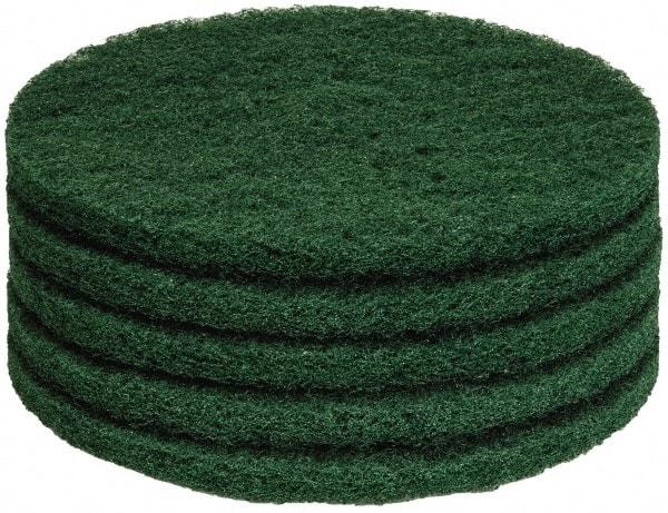 PRO-SOURCE - Stripping Pad - 14" Machine, Green Pad, Polyester - Apex Tool & Supply