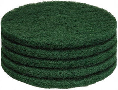 PRO-SOURCE - Stripping Pad - 14" Machine, Green Pad, Polyester - Apex Tool & Supply