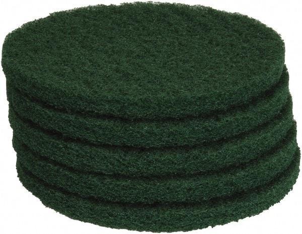 PRO-SOURCE - Stripping Pad - 13" Machine, Green Pad, Polyester - Apex Tool & Supply
