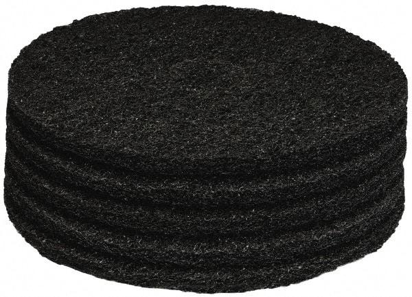 PRO-SOURCE - Stripping Pad - 17" Machine, Black Pad, Polyester - Apex Tool & Supply