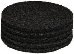PRO-SOURCE - Stripping Pad - 17" Machine, Black Pad, Polyester - Apex Tool & Supply