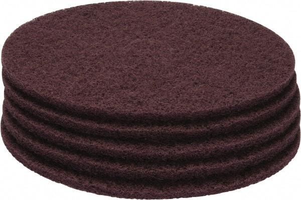 PRO-SOURCE - Stripping Pad - 20" Machine, Maroon Pad, Polyester - Apex Tool & Supply
