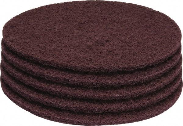 PRO-SOURCE - Stripping Pad - 17" Machine, Maroon Pad, Polyester - Apex Tool & Supply
