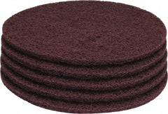 PRO-SOURCE - Stripping Pad - 17" Machine, Maroon Pad, Polyester - Apex Tool & Supply