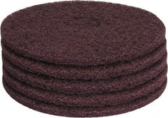 PRO-SOURCE - Stripping Pad - 15" Machine, Maroon Pad, Polyester - Apex Tool & Supply