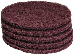 PRO-SOURCE - Stripping Pad - 13" Machine, Maroon Pad, Polyester - Apex Tool & Supply