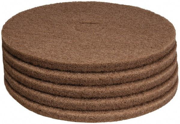 PRO-SOURCE - Polishing Pad - 19" Machine, Tan Pad, Polyester - Apex Tool & Supply
