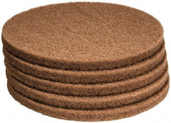 PRO-SOURCE - Polishing Pad - 17" Machine, Tan Pad, Polyester - Apex Tool & Supply