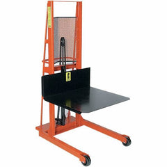 Wesco Industrial Products - 1,000 Lb Capacity, 60" Lift Height, Steel Stacker Manually Operated Lift - Apex Tool & Supply