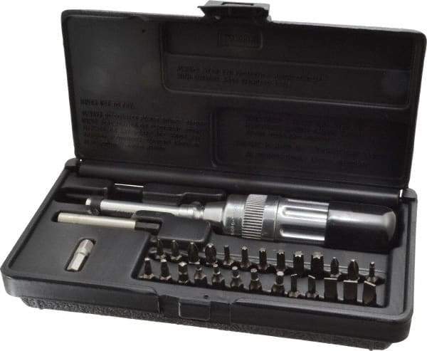 Sturtevant Richmont - 29 Piece Phillips & Slotted Screwdriver Set - Bit Sizes: Hex Inch 5/64, 3/32, 7/64, 1/8 & 9/64, Philips #0 to #3, Tip Thickness: 1/4 - Apex Tool & Supply